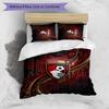Set Lenzuola Stampato Calcio Bournemouth 3 Pezzi, Comodo Set Copripiumino per Camera da Letto Amico della Pelle