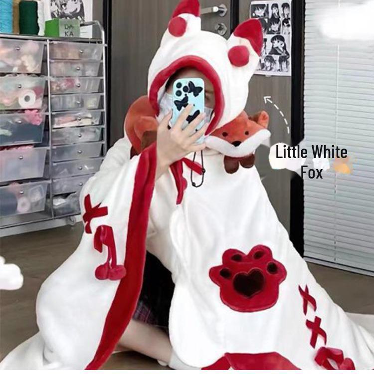 Capybara Cozy Cape: Journey Shawl & Blanket Cloak