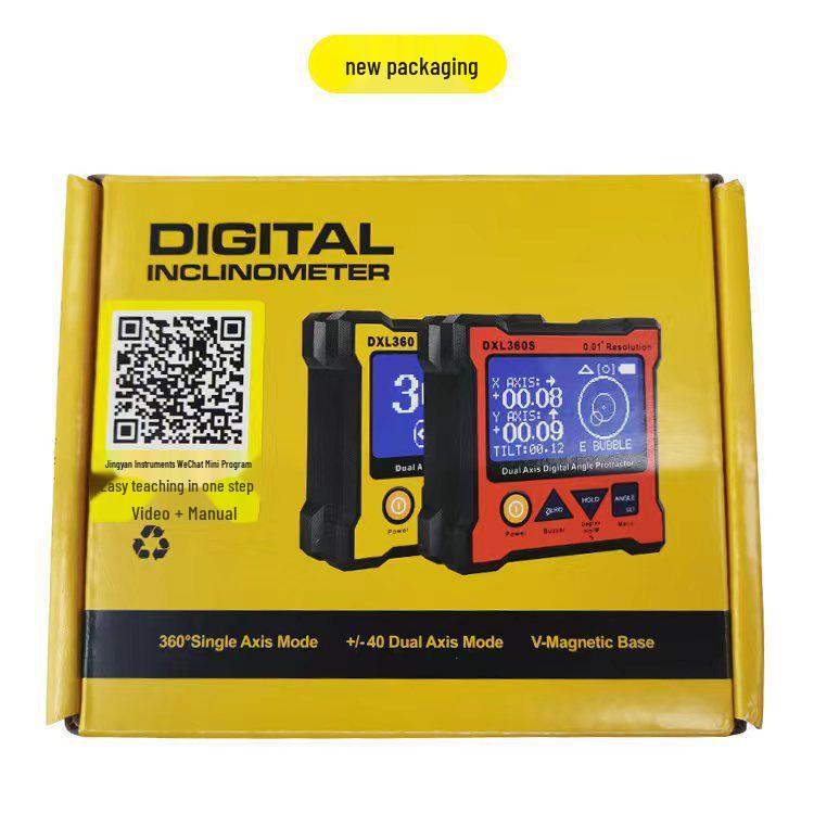 High-Precision Dual-Axis Digital Level with Magnetic Base - DXL360/360S Inclinometer