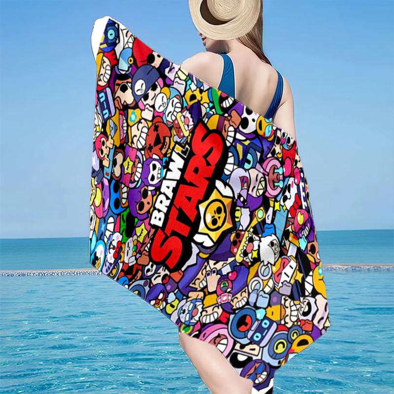 Game Adventure Heroes Beach Towel, Super Soft Microfiber, Gift for Her/Him, Birthday, for Pool, Beach, Travel, Home Decor Fan Gifts