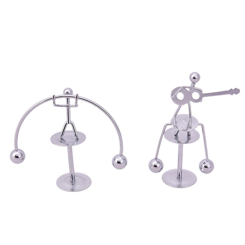 Pendel Cradle Science Physics Balance Toy Rustfritt stål Newton Educational