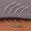 Sewing Curved Needle Leather Craft Sewing Accessories C Type Stitching Big Eye Needle Long Straight Needles Hand Repair Sewing