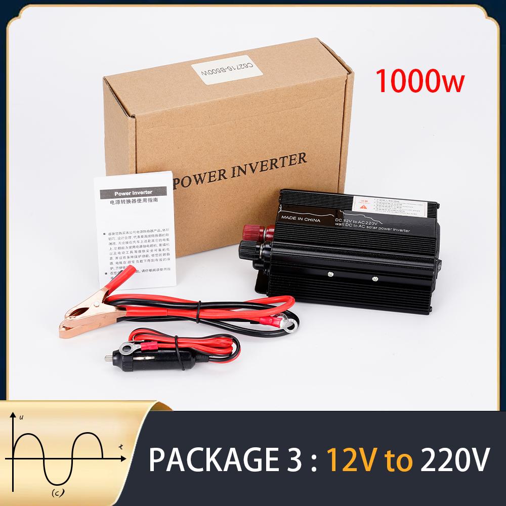 1000W Modified Sine Wave Power Inverter DC 12V To AC 220V Car Power USB Inverter Sine Wave Converter