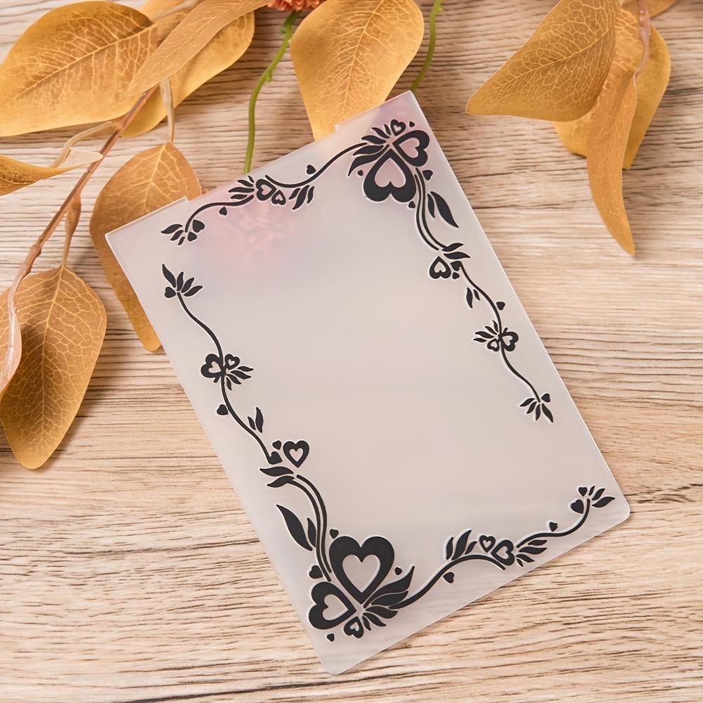 1pc Plastic 3D Embossing Folder Template for DIY Scrapbook Paper Craft Card Making Decorative Border Supplies