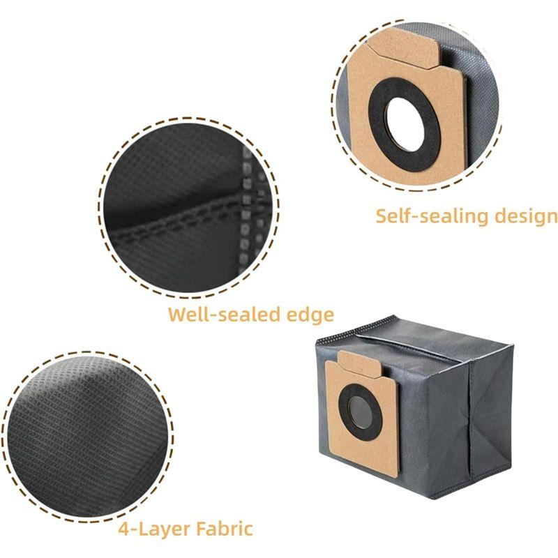 ABGE-For Eufy X10 Pro Omni Robot Vacuum Cleaner Accessories Mop Pads Dust Bags