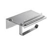 Modern Chrome Wall Mount Toilet Paper Holder Self-Adhesive Roll Hanger for Bathroom or Kitchen Stylish Design