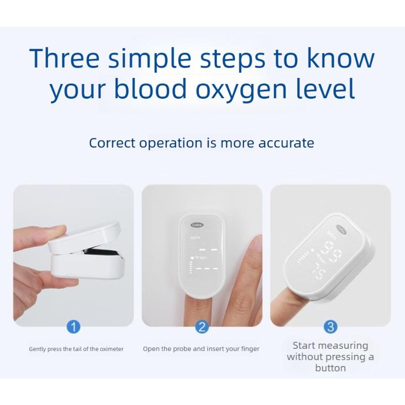 Cofoe Finger Pulse Oximeter OHT80 - Portable Blood Oxygen Saturation & Heart Rate Monitor with LED Screen