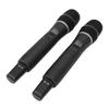 Wireless Microphone System Dual Wireless Mics Rechargeable Receiver Anti Howling Plug and Play for Singing Karaoke