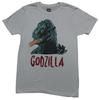 Godzilla New Adult Tshirt Drawn Sketchy Face Image
