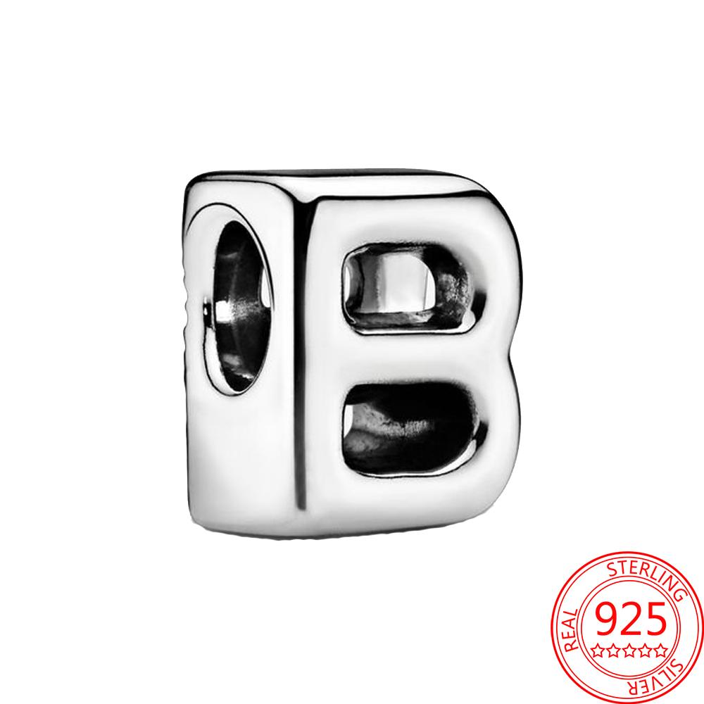 Copper Metal 26 English Letter Bead Component Charm Bead Component Compatible With Do It Yourself Brand Bracelet High Quality Fine Jewelry Neutral