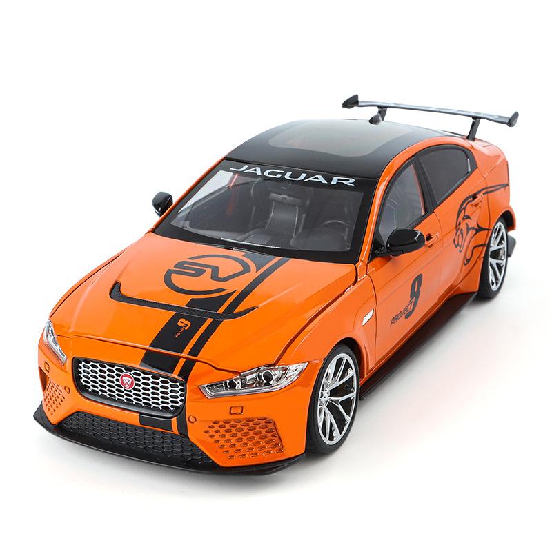

Большой размер 1/18 Jaguar XE SV Project 8 внедорожник сплава спортивная модель автомобиля литой металлический автомобиль транспортные средства модель звук и свет детская игрушка подарок оранжевый