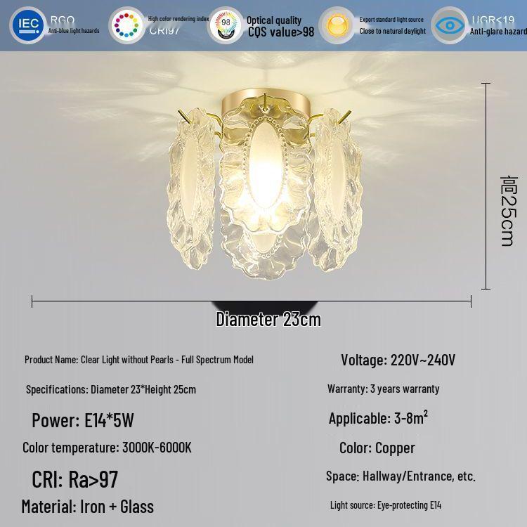 Nordic Luxury Shell Corridor Light: Creative, Modern Balcony & Entrance Lighting