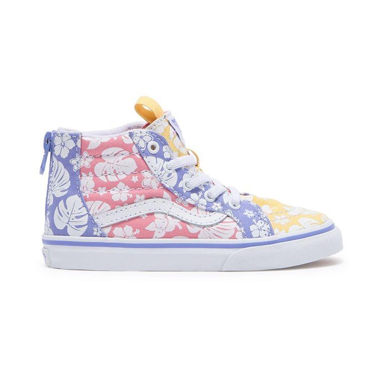 Vans Sk8 Zip Sneaker Comfortable Casual Durable High-Top Walking Shoes Floral Baby Sneaker VN0A4BV1WJY