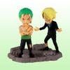 Bandai One Piece World Collectible Figure Log Stories Roronoa Zoro & Sanji Set
