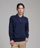 ANALOG MOOD Semi-Collar Neck Knit (Navy)