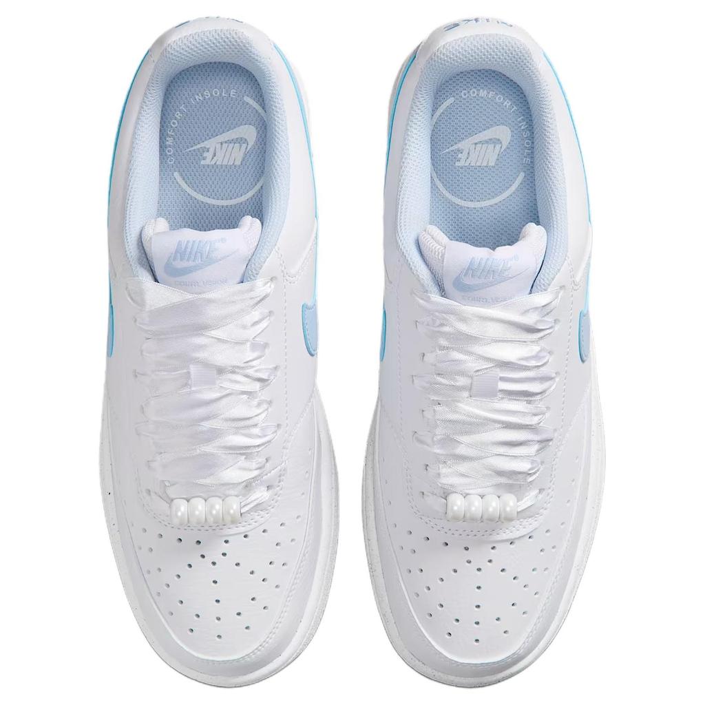 Nike Court Vision Low Synthetic Leather Breathable Support Low top Skateboard Shoes Women's IB6652-102