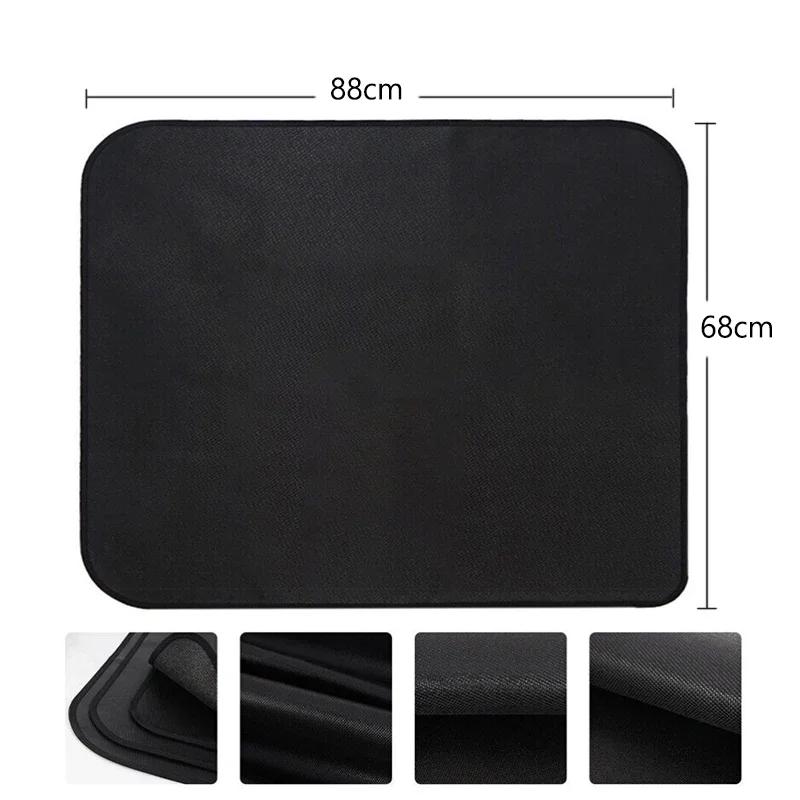 Outdoor Camping Silicone Fireproof Cloth Picnic Barbecue Insulation Pad Flame Retardant Cloth Fire Blanket Fiberglass Cloth