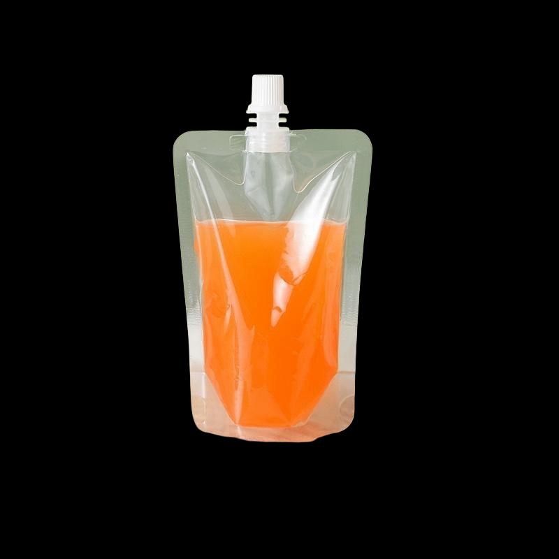 Disposable Transparent Stand-Up Spout Pouches