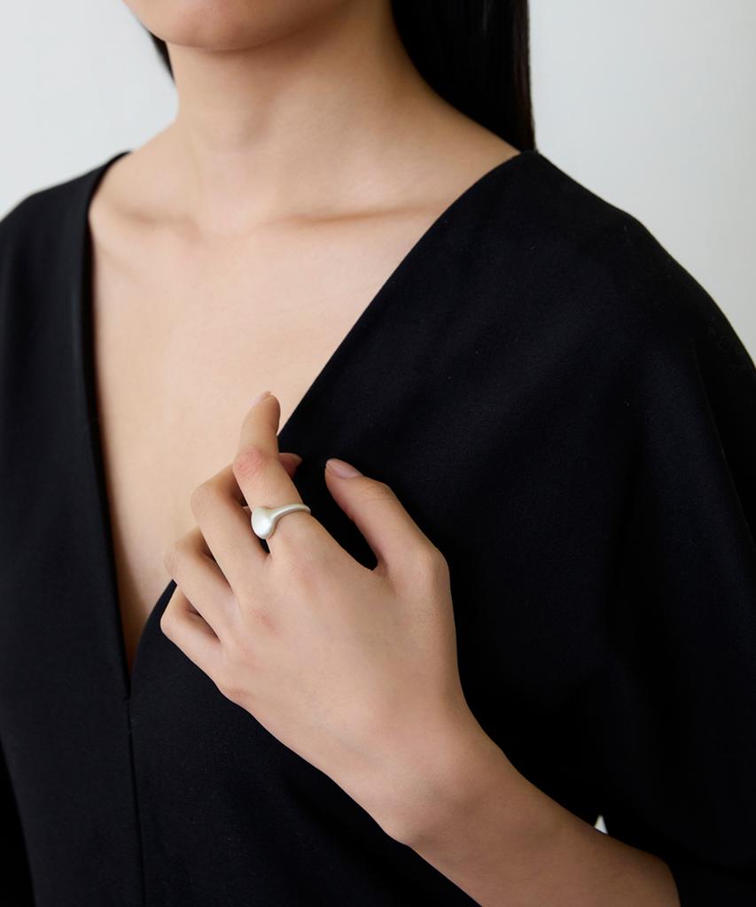 Benoit [Silver 925] Oval Signet Ring Silver