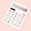 Mini Calculator Clear Screen Display Comfortable Buttons Non-breakable 12 Digits Display Ultra-thin Desktop Calculator Office Supply
