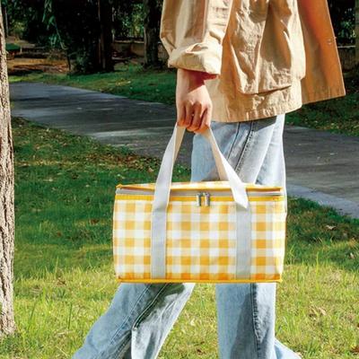 Picknicktasche Wasserdicht Isoliert Kühlertasche mit Dickem Aluminiumfutter Strapazierfähige Oxford-Stoffmatte Faltbare Sitzmatte für Outdoor Camping Strand