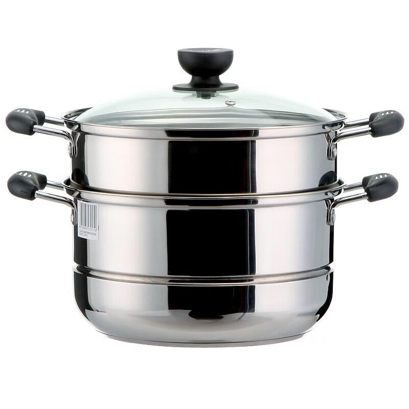 SUPOR Stainless Steel 2-Tier Steamer Pot