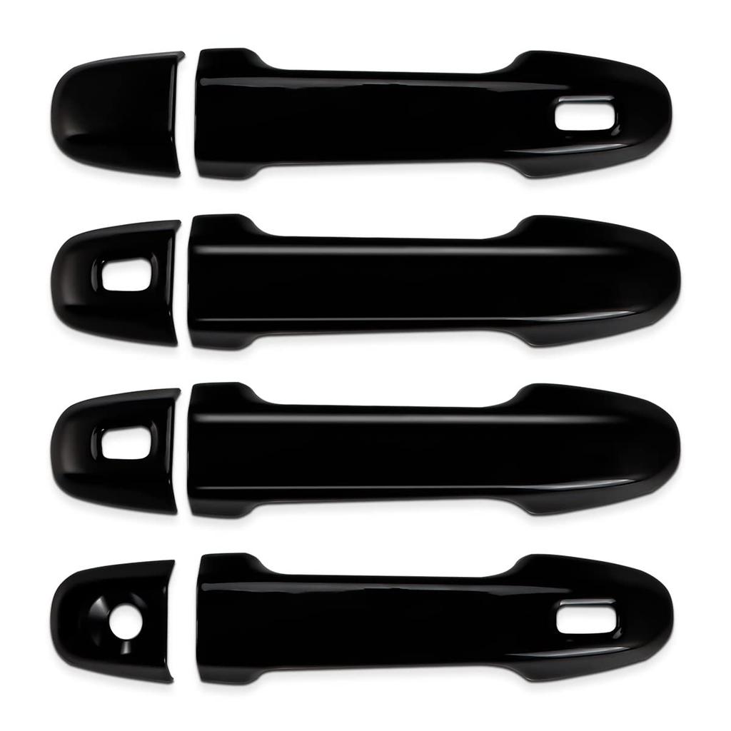Marchfa Door Handle Covers for Toyota Alphard & Vellfire (30 Series), Early and Late Models, Vehicle-Specific Design, Scratch-Resistant, Piano Black