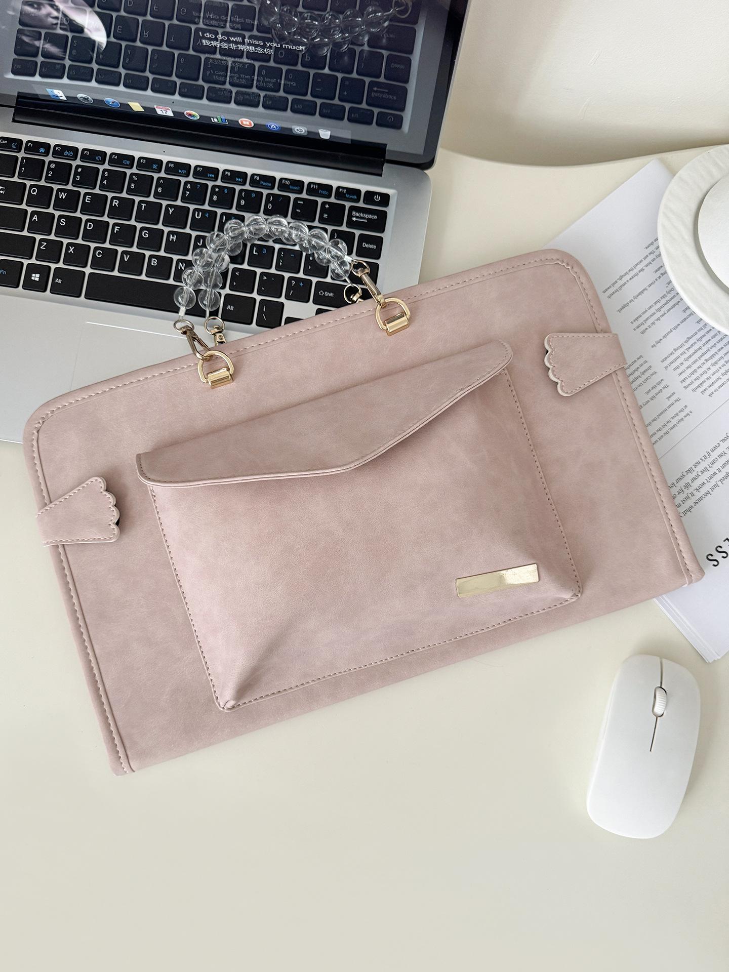 

TS JYL laptop bag,Laptop Handbag Business Commuter Bag Fit 13 14 15 Inch Notebook 13 inches розовый