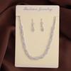 European & American Bride Necklace with Full Diamond Claw Chain - Wedding Dress Accessory Set