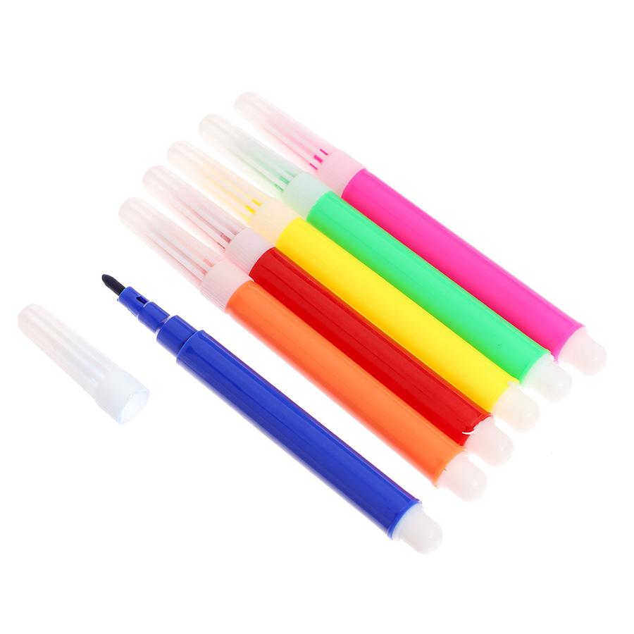 4/7/10Packs 6-Color Watercolor Pens Creative Mini Drawing Marker Pen Graffiti Bag Color Painting Pen Painting Art Stationery Acc