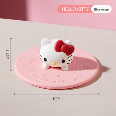 Sanrio Cartoon Ceramic Mug with Hello Kitty Silicone Lid