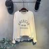 C S In The Room Men meCha Color bloCk letterIng prIntIng Round neCk SweatShirt 3