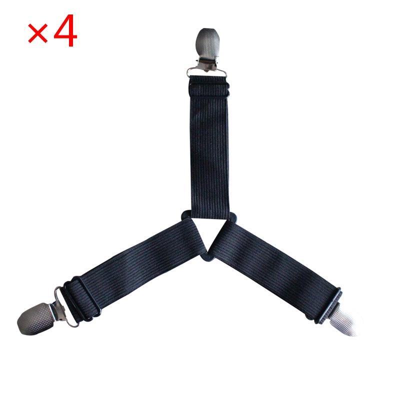 4 X Triangle Suspender Holder Bed Mattress Sheet Straps Grippers Fasteners