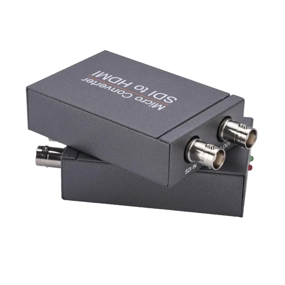 HD 3G SDI To HDMI / HDMI To SDI Video Converter Display Adapter with Loop Audio Auto Format Detection for Camera To TV Monitor
