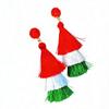 New Multi-Layer Tassel Pendant Women's Earrings In Red, White, and Green - Tower Style Stud Fashion Accessories.