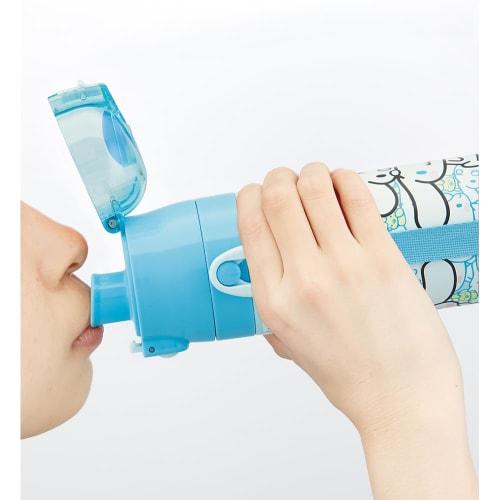 Skater Children's Stainless Steel Water Bottle Direct Drinking 470ml Cinnamoroll Ushiro Shiro Sanrio Child-friendly Lightweight Type Cold Storage Wate