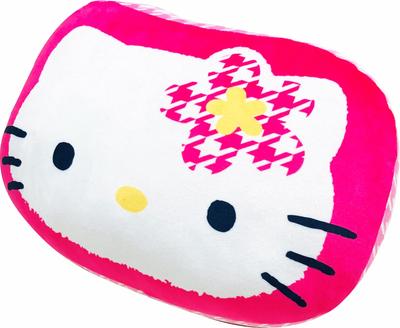 MORIPiLO Sanrio Body Pillow Hello Kitty Soft Face Plush Nap Sanrio Morishita Makura (Kaohana Cushion) Toy, Die-Cut, Backrest, Pillow, Pink,