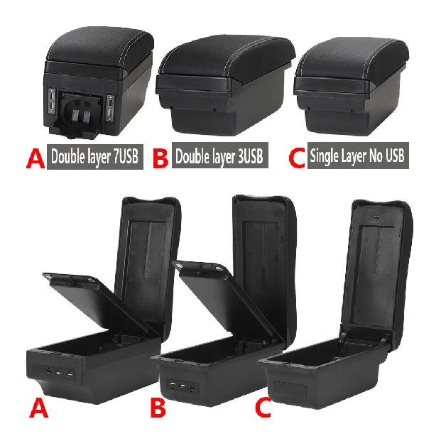 For Nissan Note Armrest Box For Nissan NOTE Car Armrest Interior Details Retrofit Parts Car Accessories Storage Box Ashtray