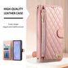 Zipper Flip Cards Solt Wallet Diamond Patterned Leather Case for Samsung Z Fold 8 Ultra Shockproof  Book Stand Slim Fit Cover