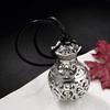 Openable Coin Purse Pendant Necklace Vintage Hollow Charm Men Women Car Keychain Aromatherapy Diffuser