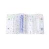 A7 Budget Binder Cover Clear Glitter PVC Binder Refillable Notebook for Photos Pictures Albums Organizer Planner Folder
