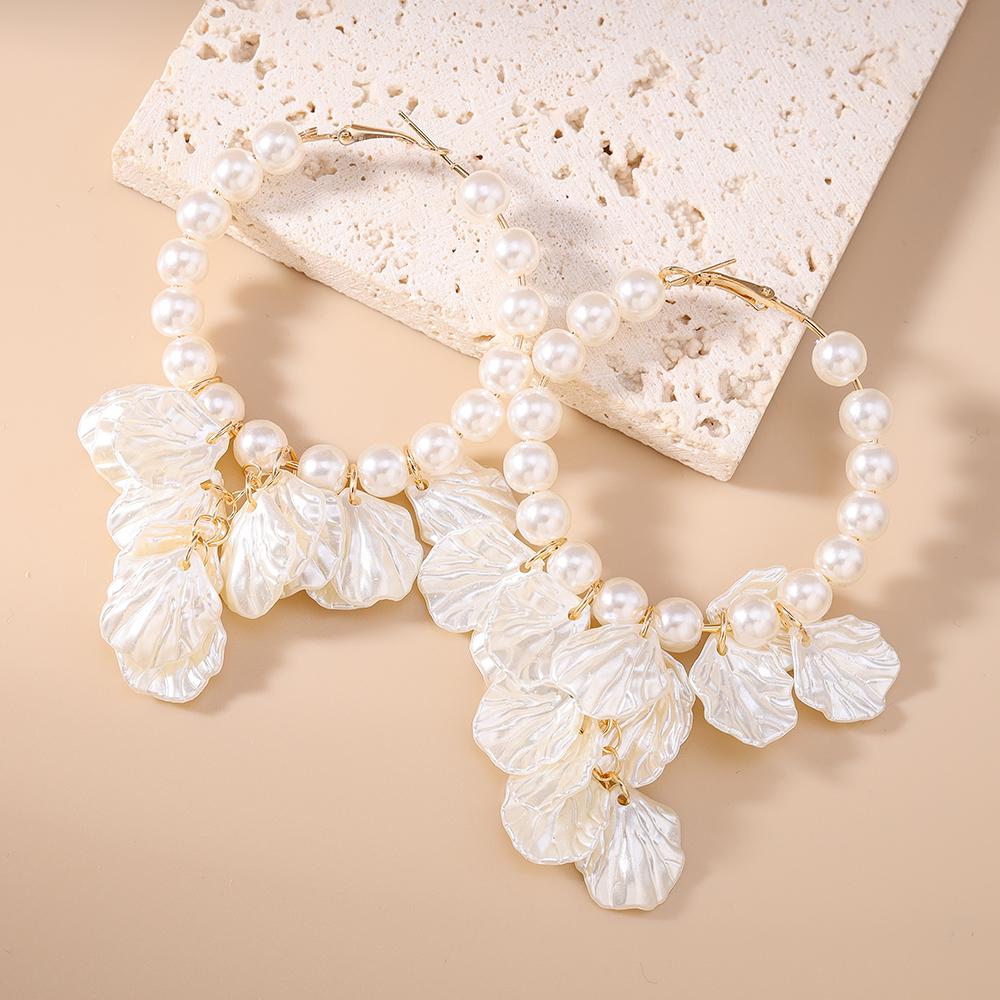 Fashion Shell Drop Earrings for Women Girls Summer Beach Earrings Party Holiday Jewelry Gifts