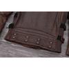 Chinese Size Heavy Motorcycle Jacket Natural Cowhide Leather Top Layer Brown Causal Vintage Retro Moto Suit Leather Coat Winter