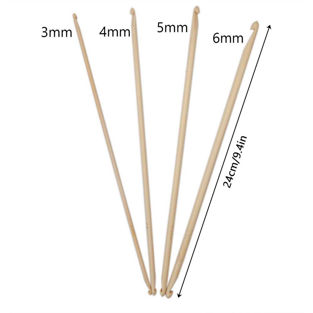 

Двусторонние бамбуковые тунисские крючки для вязания крючком, набор спиц, эргономичные, для плетения, рукоделия, крючок для вязания для любителей домашнего DIY