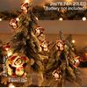 2M 20LED Santa Claus Snowman Elk Garland Lights String Christmas Decorations for Home 2025 Xmas Tree Ornaments Navidad New Year