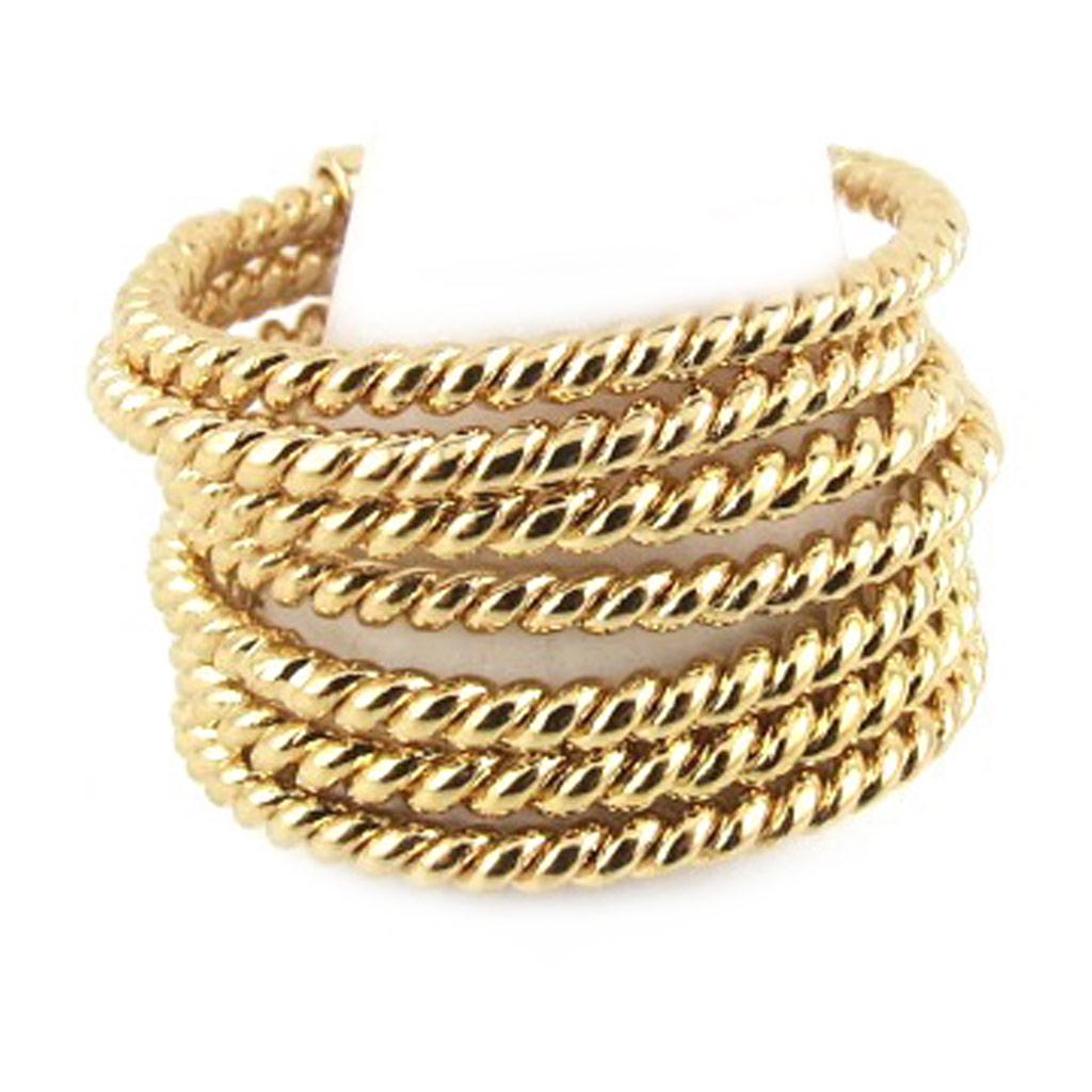 7 Rings 'Weekly' Gold Plated Ring