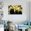 Three Black Cats By Maud Lewis Poster Canvas Picture Printing Wall Art Modern Aesthetic Decoration Suitable for Office Home Bedroom Gift