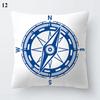 Blue Marine Animal Pillowcase Office Living Room Home Pillowcase Car Ornaments