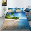 3D Natural Scenery Bedding Set, Landscape Printed Down Duvet and Pillowcase 2/3 Pieces, Washable and Quick Drying Home Decoration
