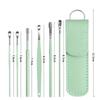 6Pcs/set Ear Wax Pickers Cleaning Stainless Steel Earpick Wax Remover Curette Ear Pick Cleaner Ear Cleaner Spoon Care Tools